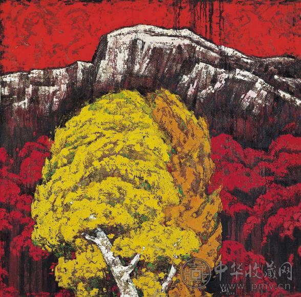 闻立鹏 1992年 金秋印象 布面油画