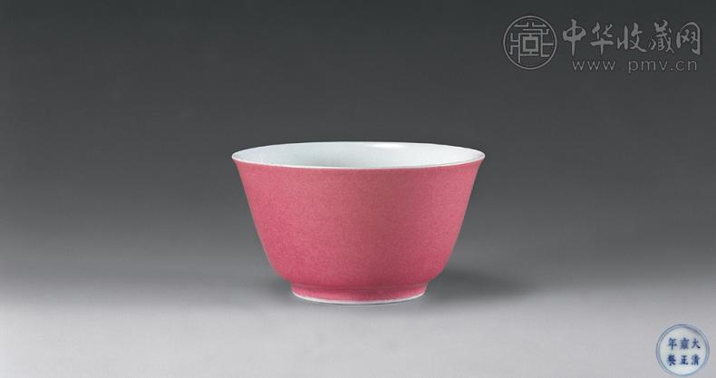 清雍正 胭脂釉小杯