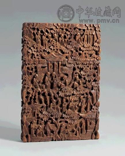 民国 檀木名片盒