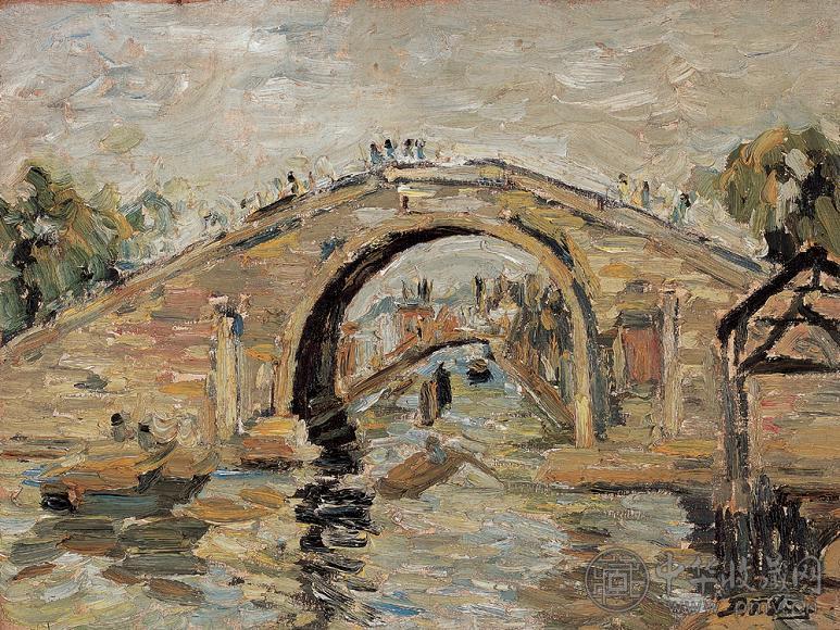 林达川 风景 布面油画