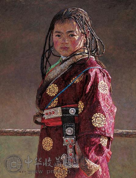 张建民 藏情 布面油画