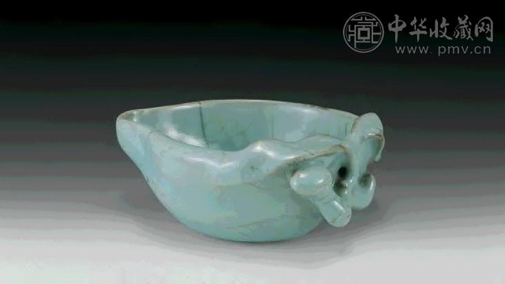 清雍正 仿宋官釉桃式洗