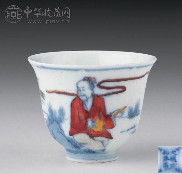 明 斗彩高仕杯