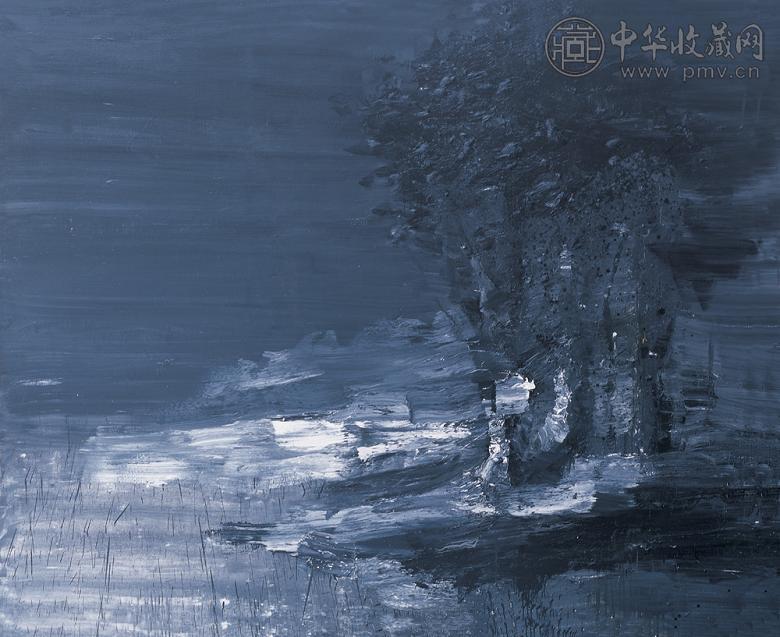 严培明 2001年作 国际风景 布面 油画