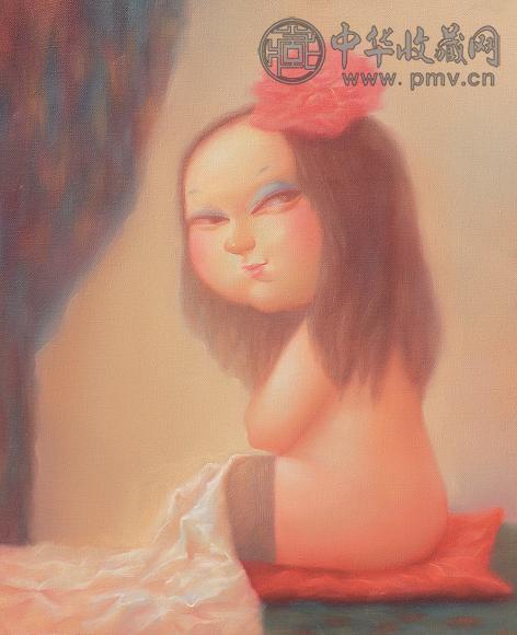 吕欣 2005年 小妖精 布面油画