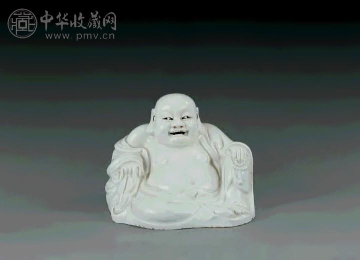 清初 德化窑白釉弥勒佛坐像