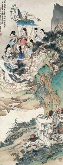 徐操 1948年作 大富贵亦寿考图 立轴 设色纸本