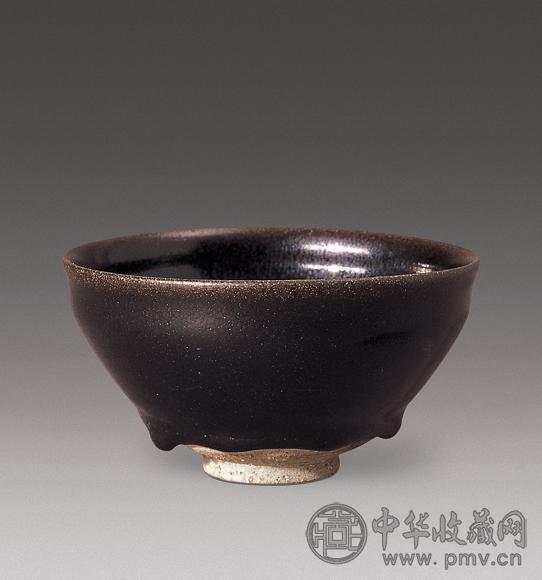 宋 黑釉油滴茶盏