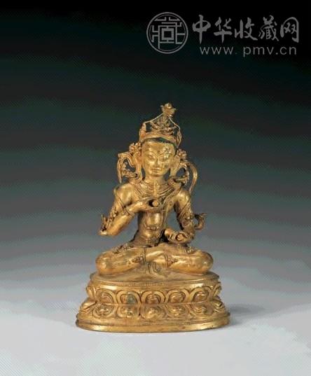 明 铜鎏金金刚萨埵像