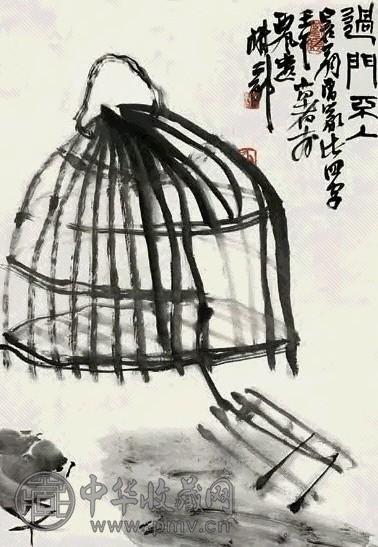 谢海 过门不入 镜心 墨色纸本