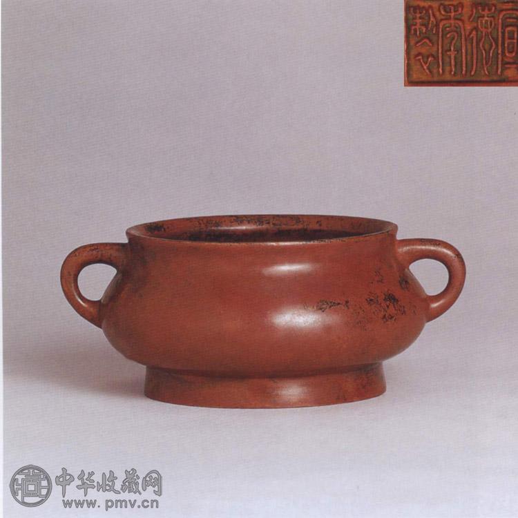 清早期 双耳铜香炉