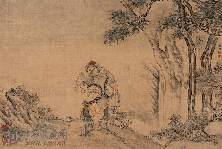 顾见龙 人物 镜心 绢本