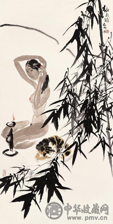 张绍城 己卯(1999年)作 人物 镜心 设色纸本