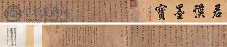 蔡襄 1059年作 书法 手卷 墨笔纸本