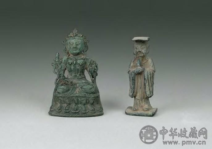 明 青铜神仙像菩萨像(2件)