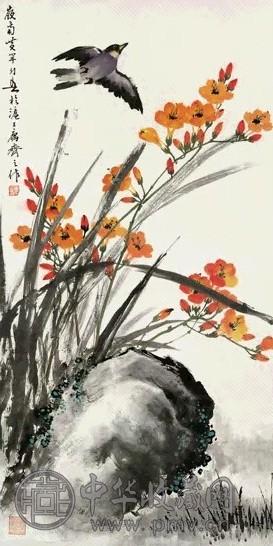 黄幻吾 花鸟 轴