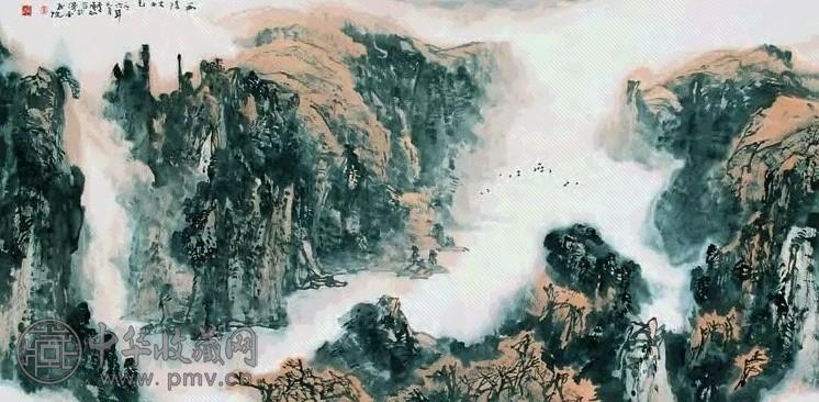 李承志 西陵秋色 镜心 纸本