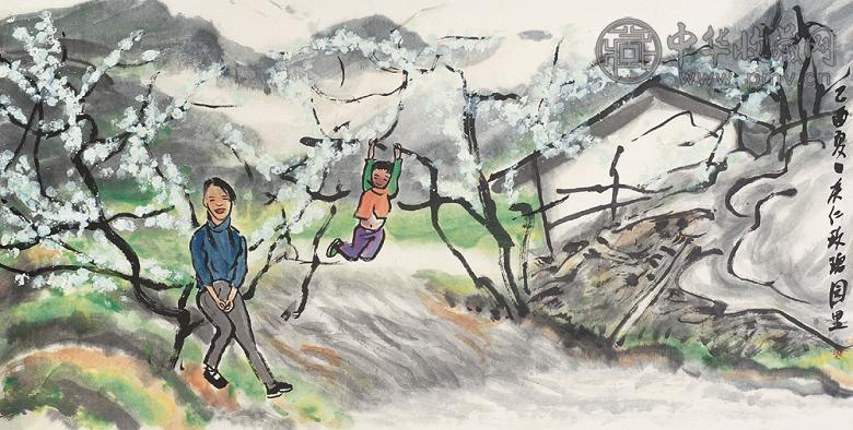 邢庆仁 2005年作 人物 镜心 设色纸本