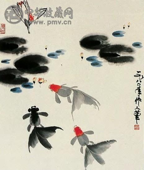 吴作人 金玉满堂图 立轴 纸本设色