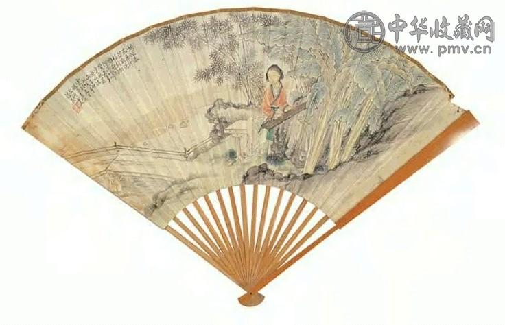 潘燕 人物 扇面