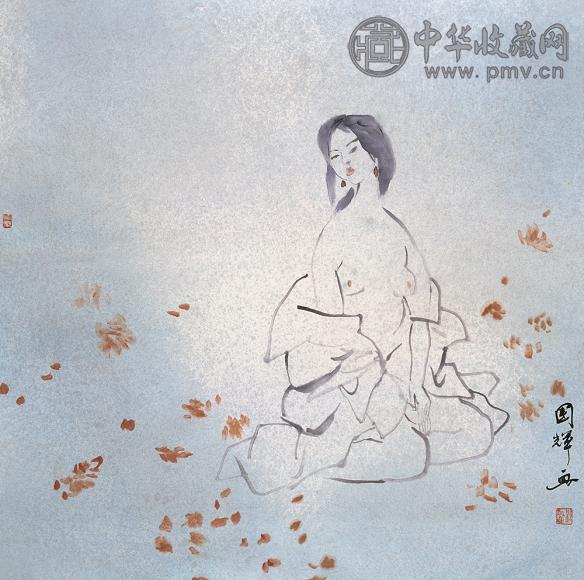 刘国辉 人物 镜心 纸本
