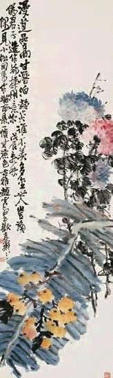 赵云壑 1928年 端阳小景 立轴 设色纸本