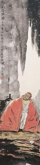 穆永瑞 2005年作 卧薪尝胆图 立轴 设色纸本