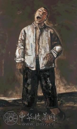 段正渠 1996年 在天底下歌唱 布面油画