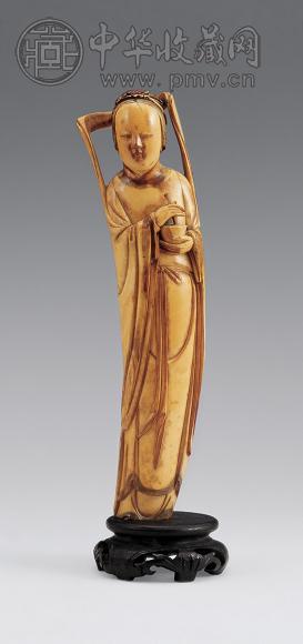 清初 象牙雕嫦娥