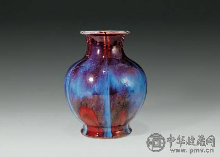 清乾隆 窑变釉石榴尊