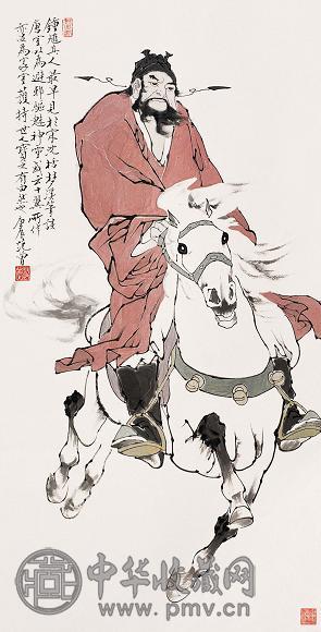 范曾 2000年作 钟馗 立轴 设色纸本