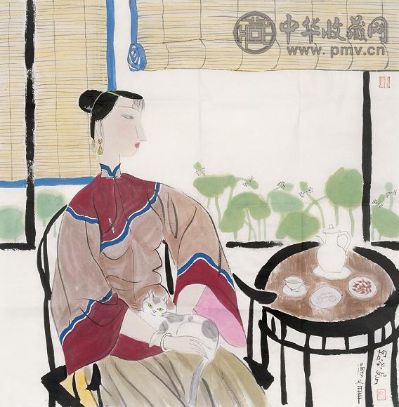 胡永凯 人物 镜心 纸本