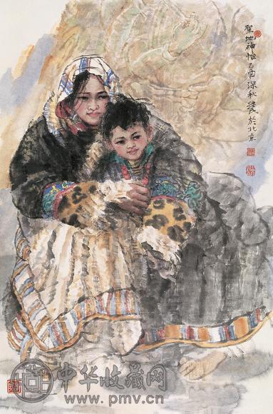 任继民 圣地神怡 镜心 纸本
