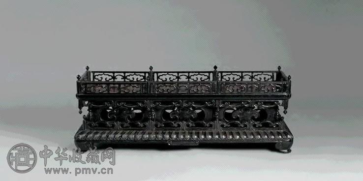 清 紫檀木佛龛座