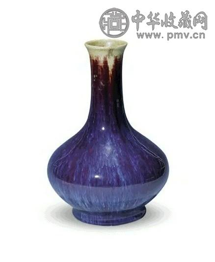 清中期 窑变釉赏瓶