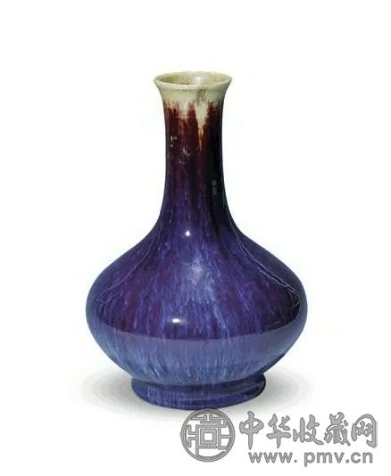清中期 窑变釉赏瓶