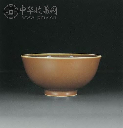 清光绪 紫金釉小碗