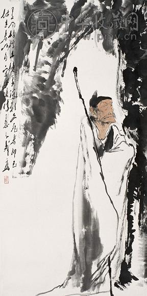 王子武 人物 镜心 设色纸本