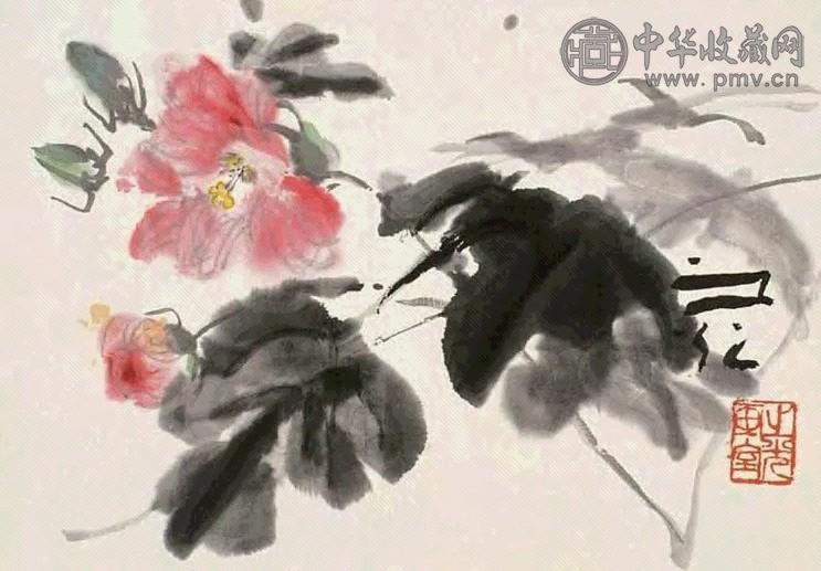 谢之光 花卉 镜心