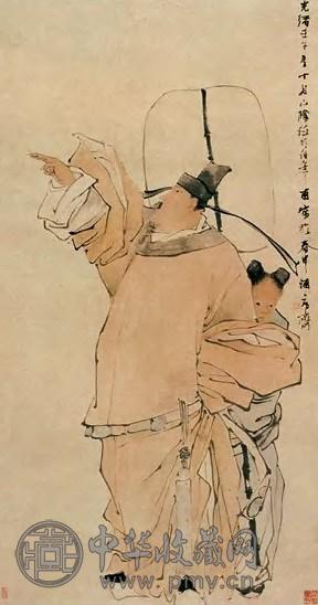 任伯年 清 人物图 轴