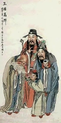 钱友山 三曜高辉 镜心 设色纸本