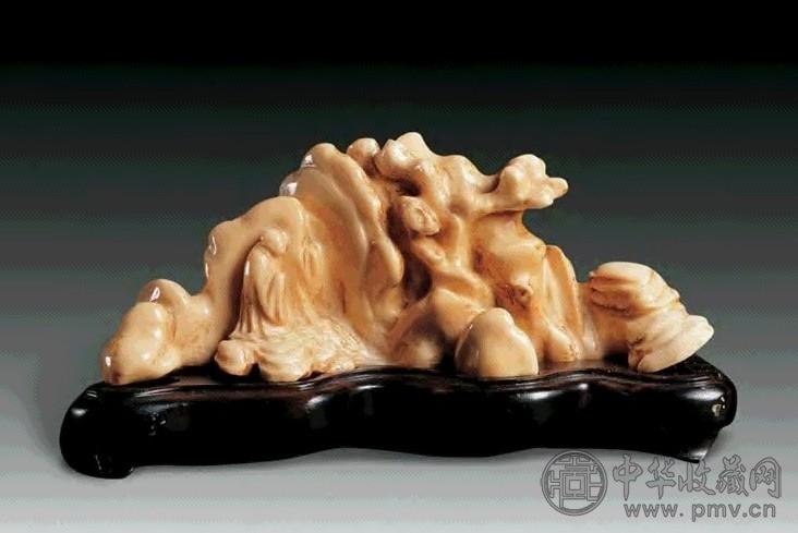 清 象牙山峰形笔架