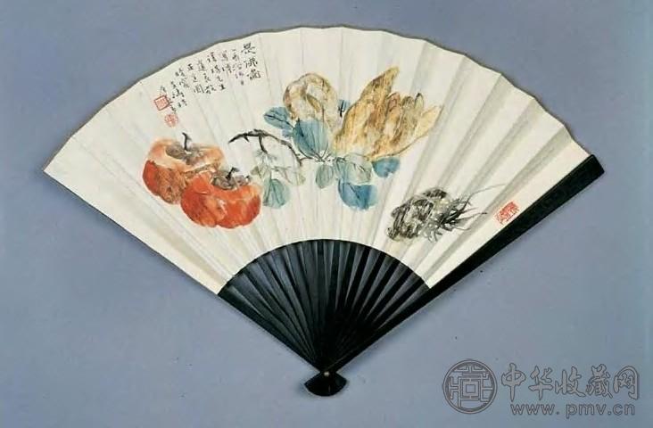 王雪涛 1945年作 是佛图 扇面 设色纸本