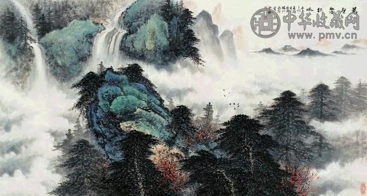 苏喜祥 辛己(2001年)作 万壑松风 镜片 设色纸本