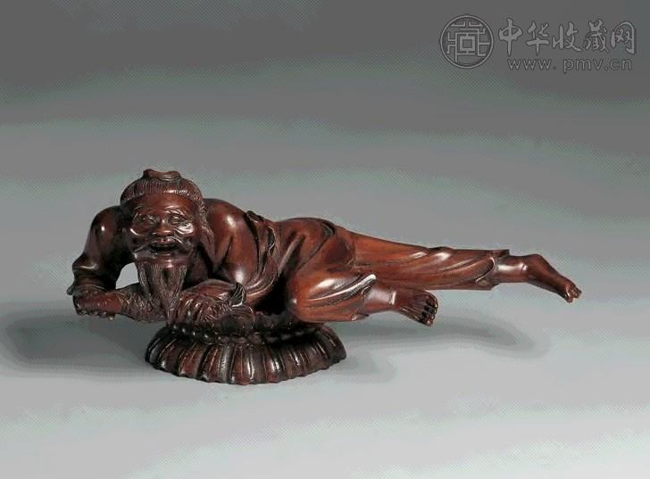 清中期 黄杨木雕人物