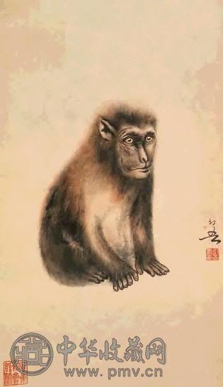 黄幻吾 猴 镜心 纸本