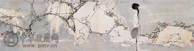 王西京 小园独径 镜心 纸本