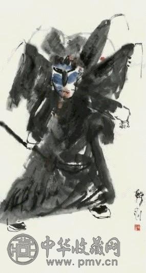 韩羽 人物 立轴 纸本