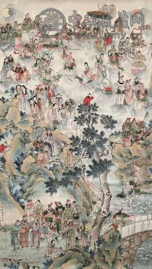 钱赏奇 1928年 封神图 镜心 设色纸本