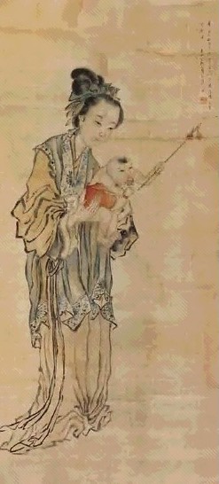 苏六朋 人物 立轴 绢本